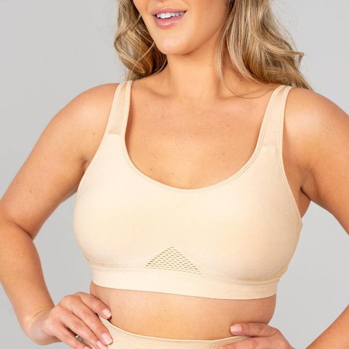 Breathable Support Bra With Adjustable Straps